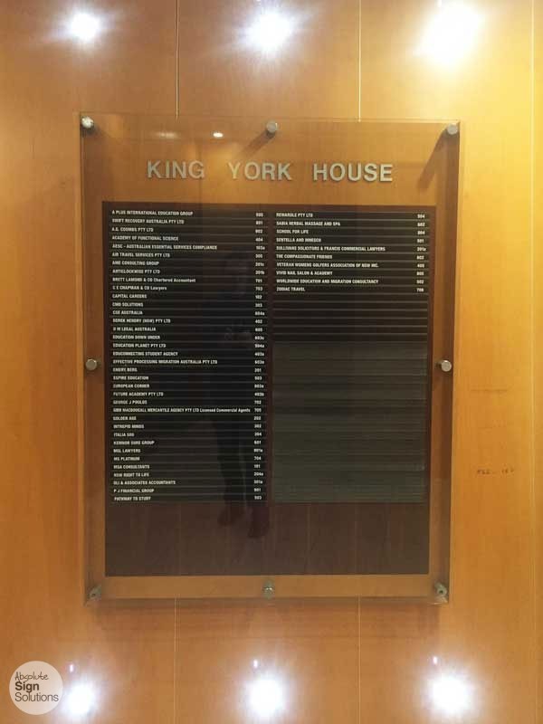 Directory boards for business Absolute Sign Solutions